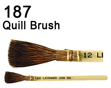 Quill brush for lettering