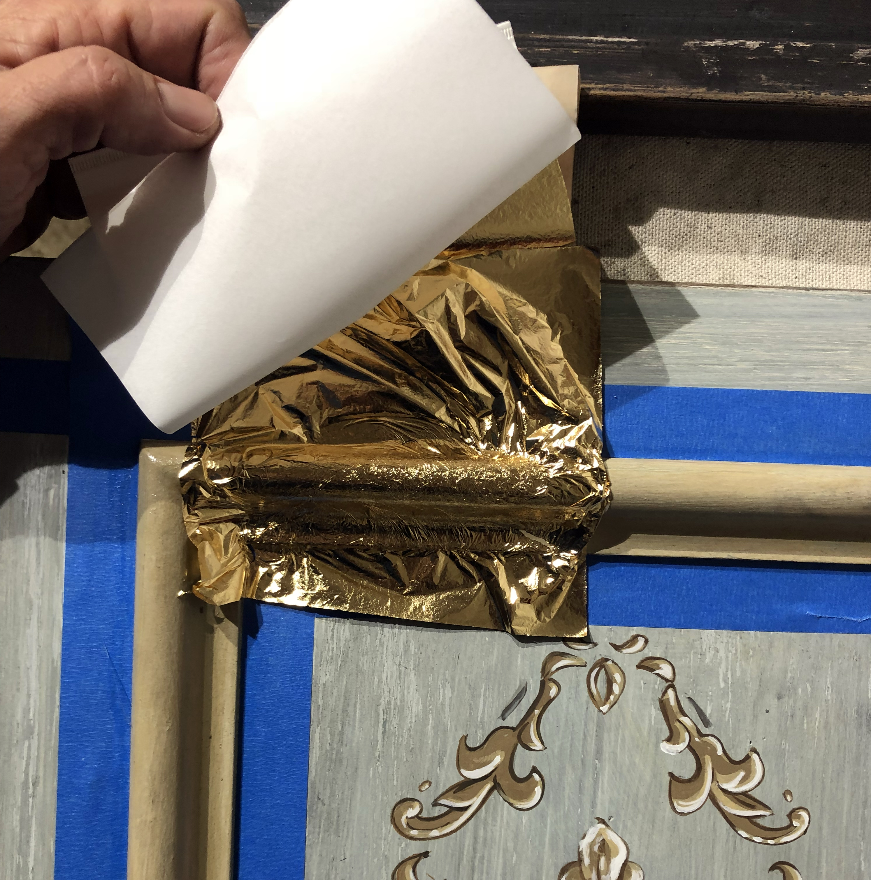 Gold Leaf Gilding on furniture