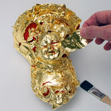 How to use imitation gold leaf