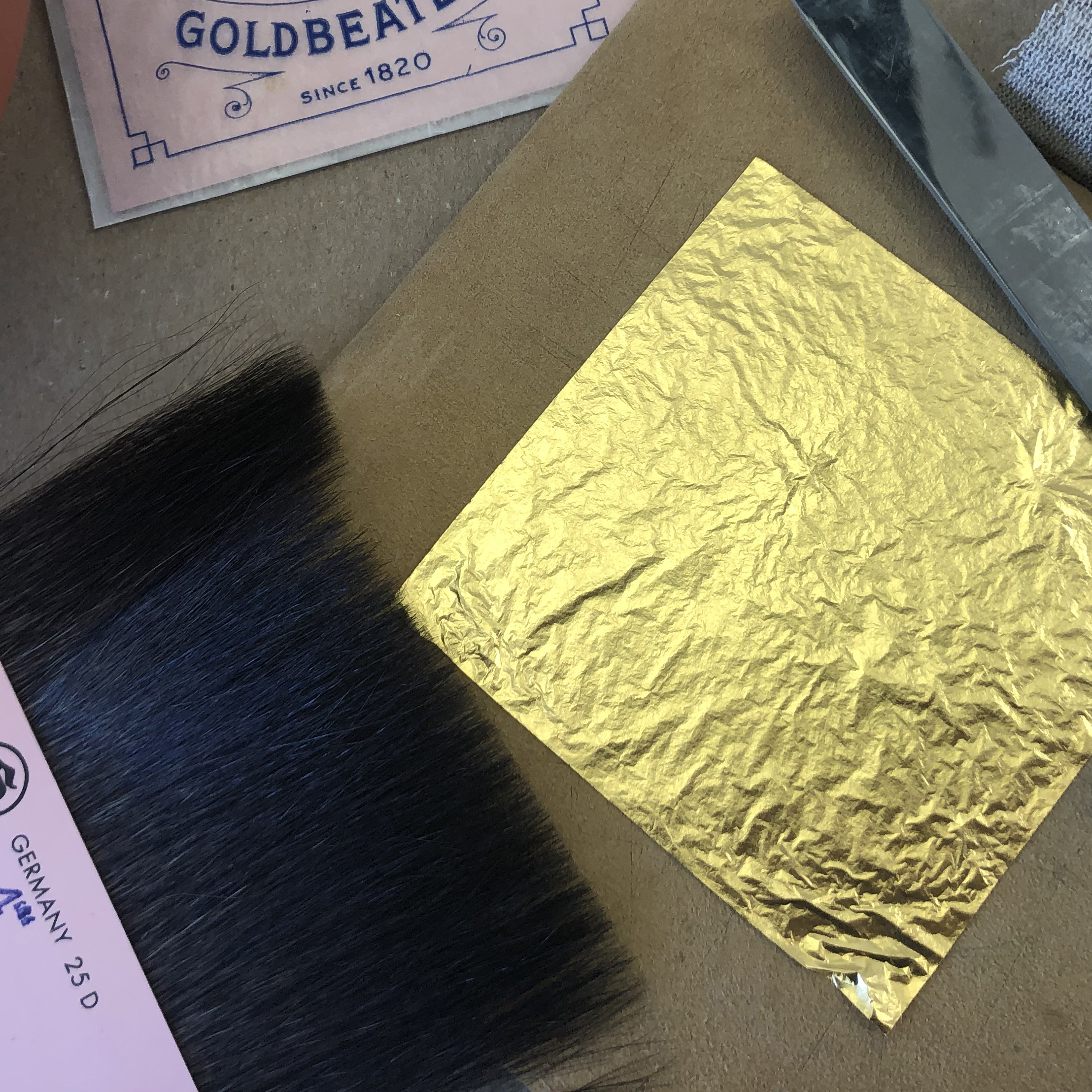 Genuine gold leaf path