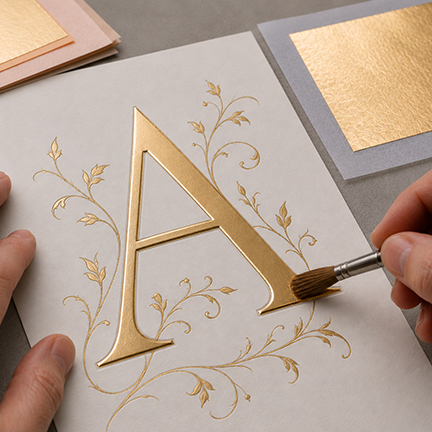 Gilding on paper