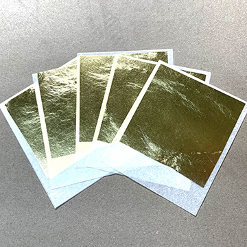 5 individual leaves of 23kt Patent Gold leaf