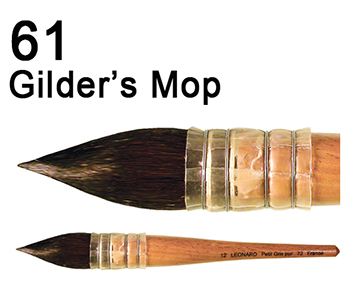 Gilder's mop brush