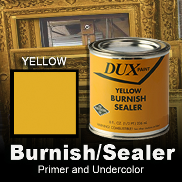 Yellow ochre paint and primer for gilding