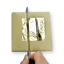 Gilder's pad for gold leaf
