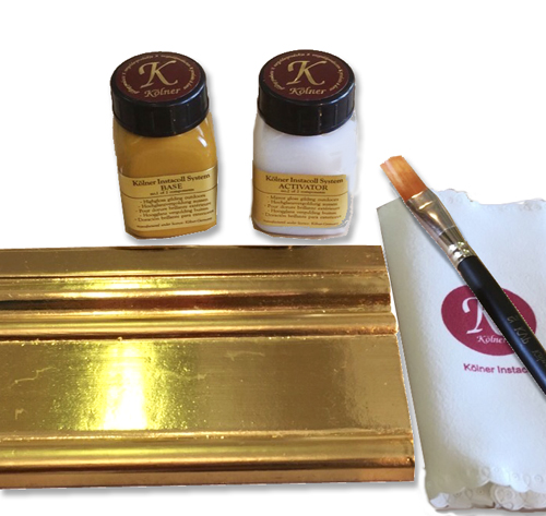 Instacoll mirror shine gold leaf adhesive