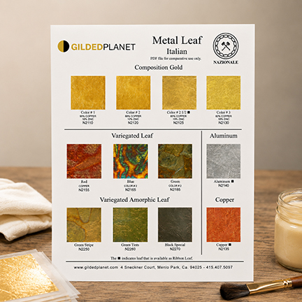 Nazionale copper leaf color chart
