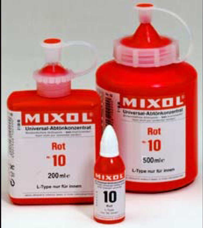 mixol tints for paint and concrete